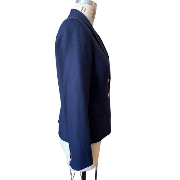 J.Crew Navy Blue Single Breasted Blazer Size 6 - Picture 2 of 9